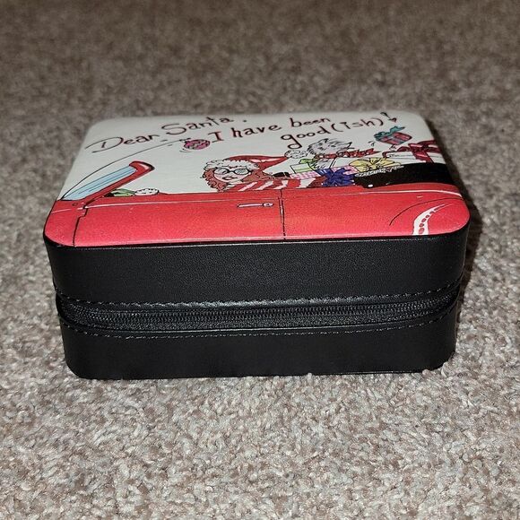Brighton Dear Santa I Have Been Good-Ish Jewelry Box Travel Case Nwot - Picture 15 of 16